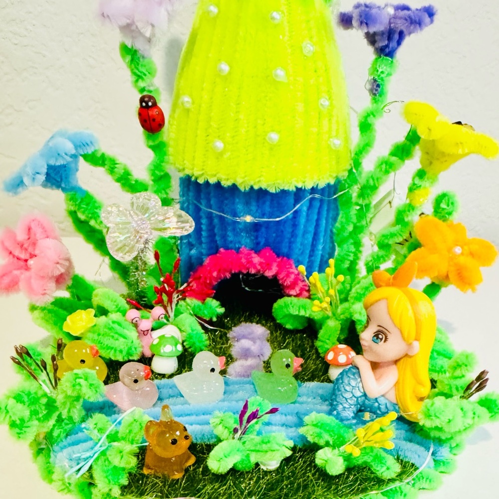 Colorful Fairy Garden Decor/Pen Holder